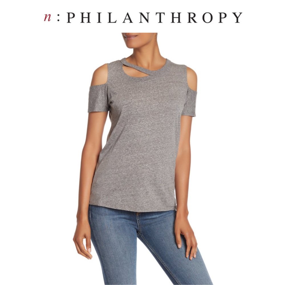 n:philanthropy Neko Cold Shoulder Tee
